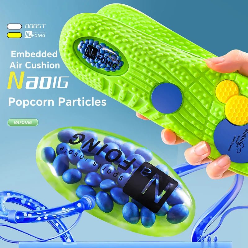 Sport Shock Absorption Insoles Green EVA Air Cushion Breathable Arch Support Orthopedic Shoes Pad Men Women Feet Care Insoles - SHOP PAGUE AO CHEGARSHOP PAGUE AO CHEGAR