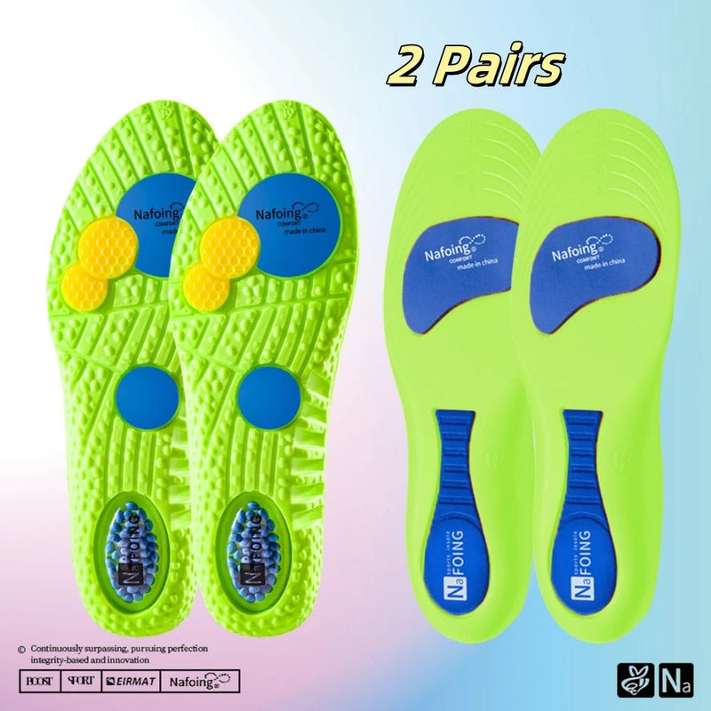 Sport Shock Absorption Insoles Green EVA Air Cushion Breathable Arch Support Orthopedic Shoes Pad Men Women Feet Care Insoles - SHOP PAGUE AO CHEGARSHOP PAGUE AO CHEGAR