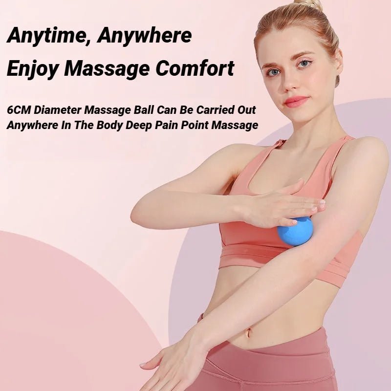 TPE 6CM Fascia Ball Deep Tissue Muscle Relaxation Exercise Sports Fitness Yoga Massage Trigger Point Stress Pain Relief - SHOP PAGUE AO CHEGAR SHOP PAGUE AO CHEGAR