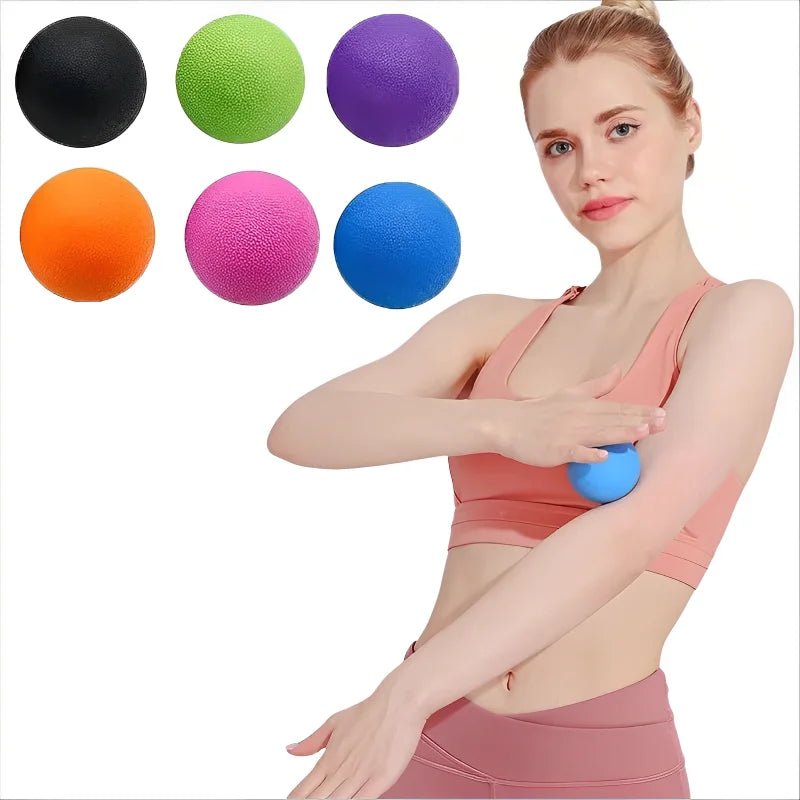 TPE 6CM Fascia Ball Deep Tissue Muscle Relaxation Exercise Sports Fitness Yoga Massage Trigger Point Stress Pain Relief - SHOP PAGUE AO CHEGAR SHOP PAGUE AO CHEGAR