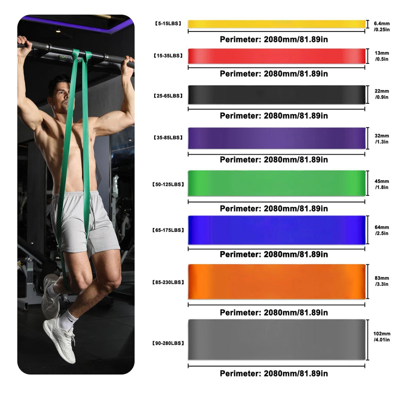 WOSWEIR - Elastic Training Gum Resistance Bands Gym Home Fitness Expander Yoga Pull Up Assist Rubber Crossfit Workout Equipment - SHOP PAGUE AO CHEGAR SHOP PAGUE AO CHEGAR