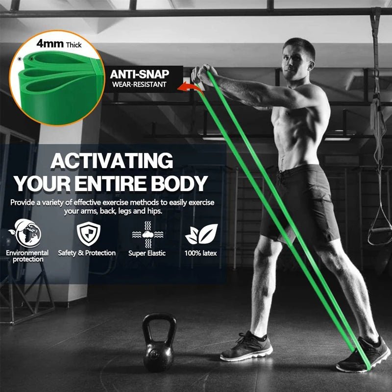 WOSWEIR - Elastic Training Gum Resistance Bands Gym Home Fitness Expander Yoga Pull Up Assist Rubber Crossfit Workout Equipment - SHOP PAGUE AO CHEGAR SHOP PAGUE AO CHEGAR
