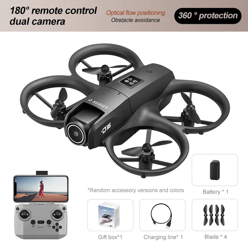 Xiaomi D16 Drone HD Dual Camera 8K Profesional Aerial 3 Battery Brushless Motor Optical Flow GPS Positioning Avoidance Drone - SHOP PAGUE AO CHEGAR PAGUE AO CHEGAR