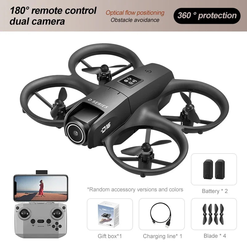 Xiaomi D16 Drone HD Dual Camera 8K Profesional Aerial 3 Battery Brushless Motor Optical Flow GPS Positioning Avoidance Drone - SHOP PAGUE AO CHEGAR PAGUE AO CHEGAR