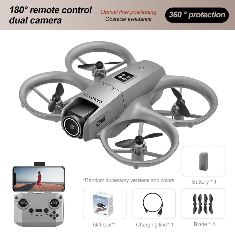 Xiaomi D16 Drone HD Dual Camera 8K Profesional Aerial 3 Battery Brushless Motor Optical Flow GPS Positioning Avoidance Drone - SHOP PAGUE AO CHEGAR PAGUE AO CHEGAR