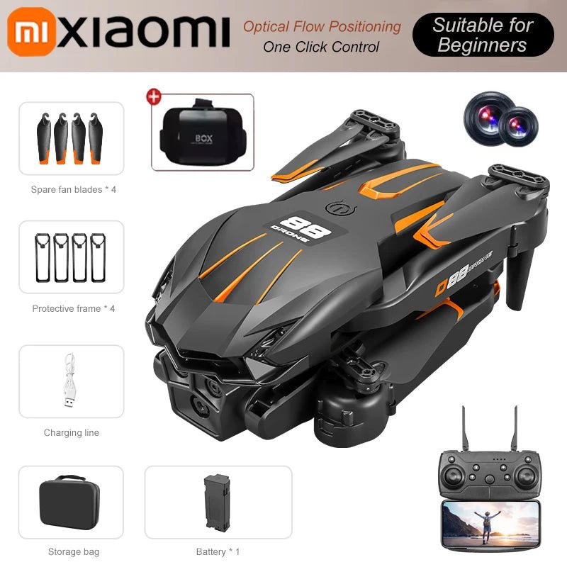 Xiaomi Drone 3 Batteries 8K HD Camera Aerial Photography Intelligent Obstacle Avoidance Brushless Motor 5G WIFI GPS VR D88 Drone - SHOP PAGUE AO CHEGAR PAGUE AO CHEGAR