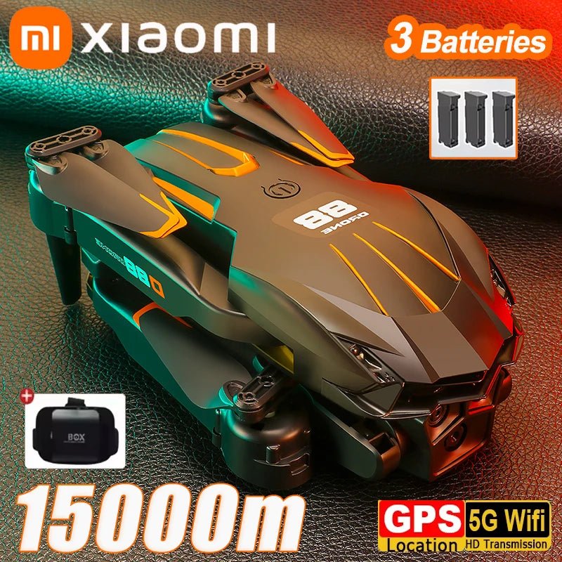 Xiaomi Drone 3 Batteries 8K HD Camera Aerial Photography Intelligent Obstacle Avoidance Brushless Motor 5G WIFI GPS VR D88 Drone - SHOP PAGUE AO CHEGAR PAGUE AO CHEGAR