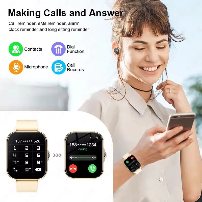 Xiaomi MIJIA 2025 New Smart Watch Bluetooth Call Music Heart Rate Blood Pressure Monitor Smartwatch for Women Men Holiday Gifts - SHOP PAGUE AO CHEGARSHOP PAGUE AO CHEGAR